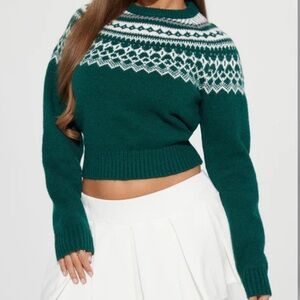 Fashion Nova | Winter Spirit Sweater - Hunter